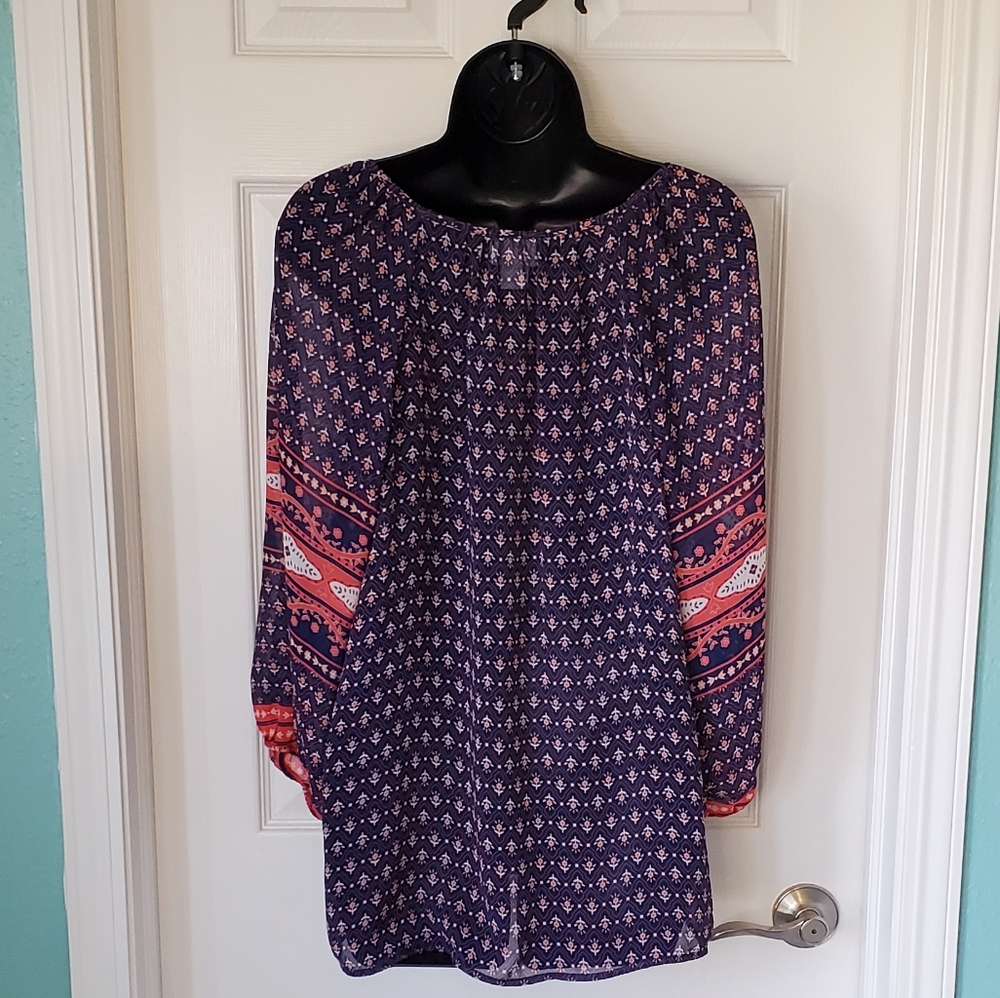 Liz Claiborne Boho Top L - Picture 4 of 8